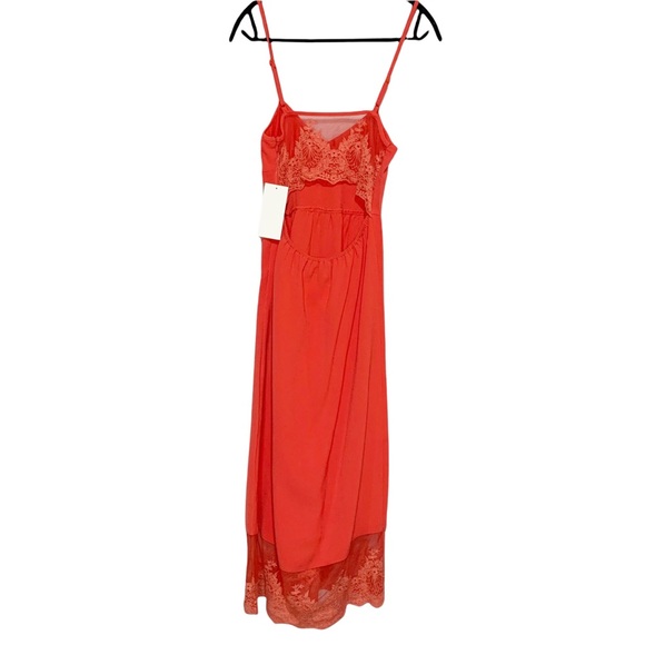 Tobi NWT Coral Lace Renesmee Midi Bohemian Tank Dress Size XS - Picture 7 of 8